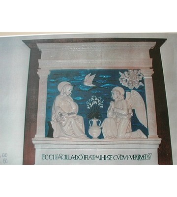 Annunciazione (copia Della Robbia, cm. 200x160) 