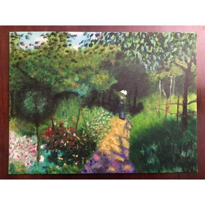 Donna in giardino (copia Renoir)