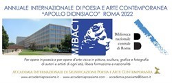 L’Annuale Internazionale Apollo dionisiaco invita poeti e artisti alla Biblioteca Nazionale Centrale di Roma